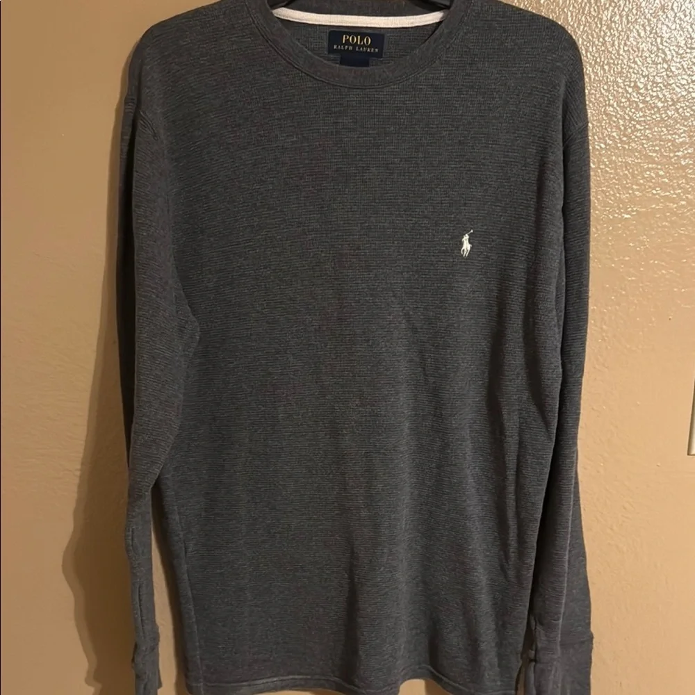 Polo by Ralph Lauren Charcoal Long Sleeve Shirt